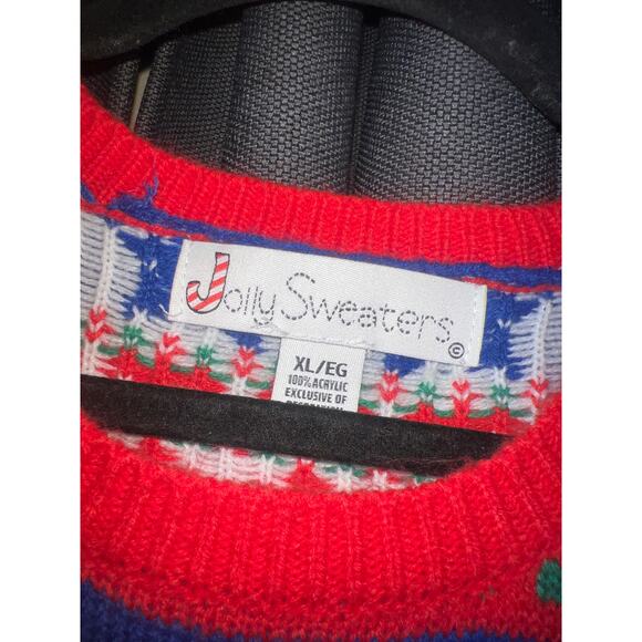 Ugly Christmas Sweater Xmas Size XL Cat - Picture 2 of 3